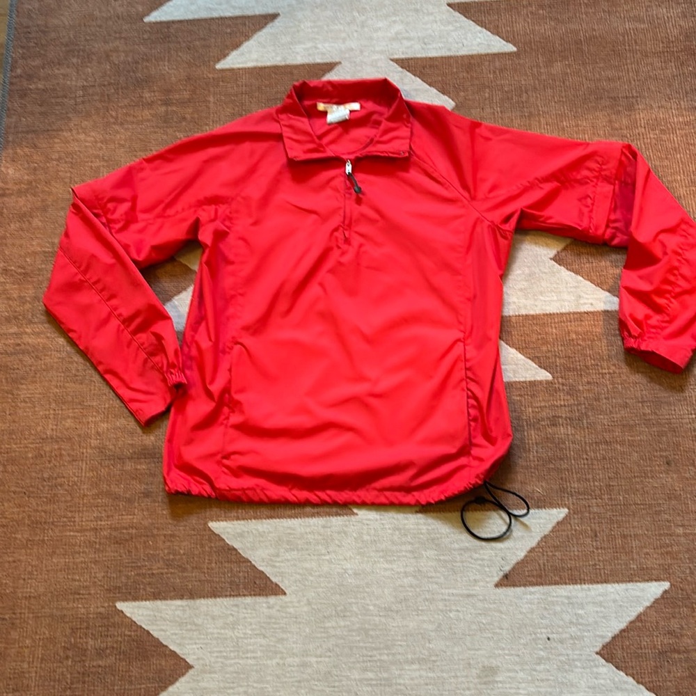 Women’s medium reddish orange Nike Climate wind/rain jacket